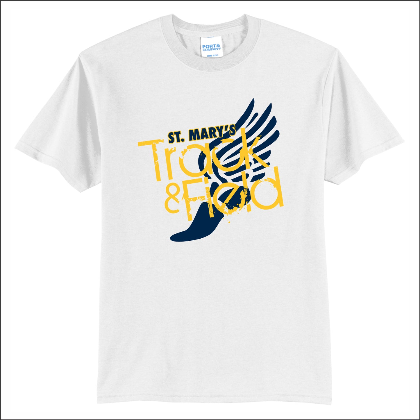 St. Mary's Track 50/50 Short Sleeve T-shirt