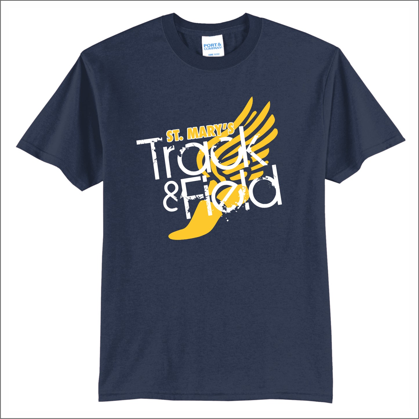 St. Mary's Track 50/50 Short Sleeve T-shirt