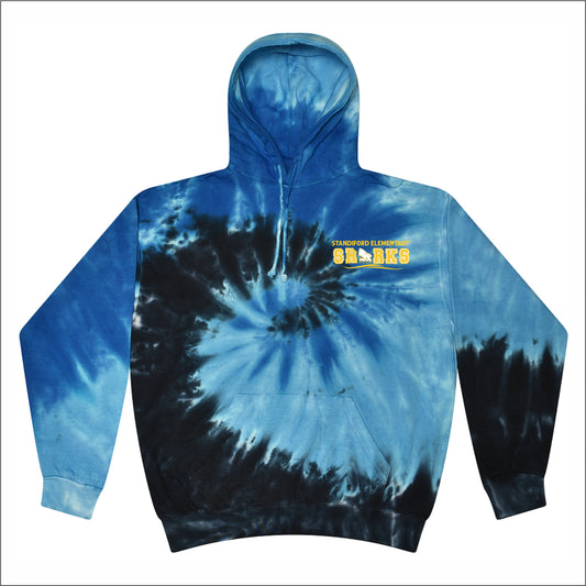 Standiford Elementary Tie-Dye Hooded Sweatshirt - Des. A