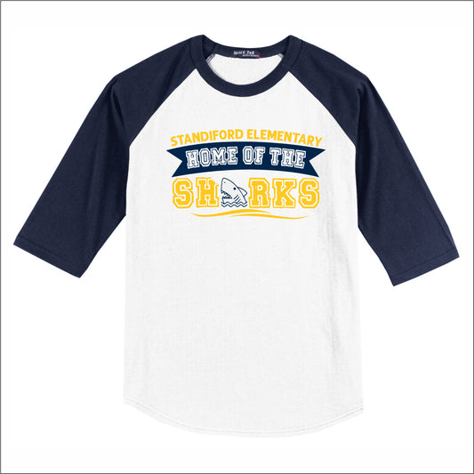Standiford Elementary 3/4 Sleeve Baseball T-shirt