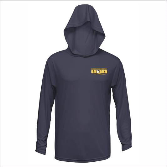 Standiford Elementary Performance Hooded Long Sleeve T - Des. A