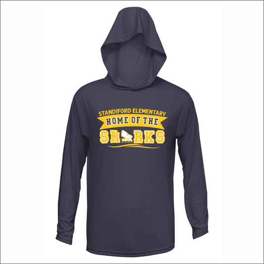 Standiford Elementary Performance Hooded Long Sleeve T - Des. B