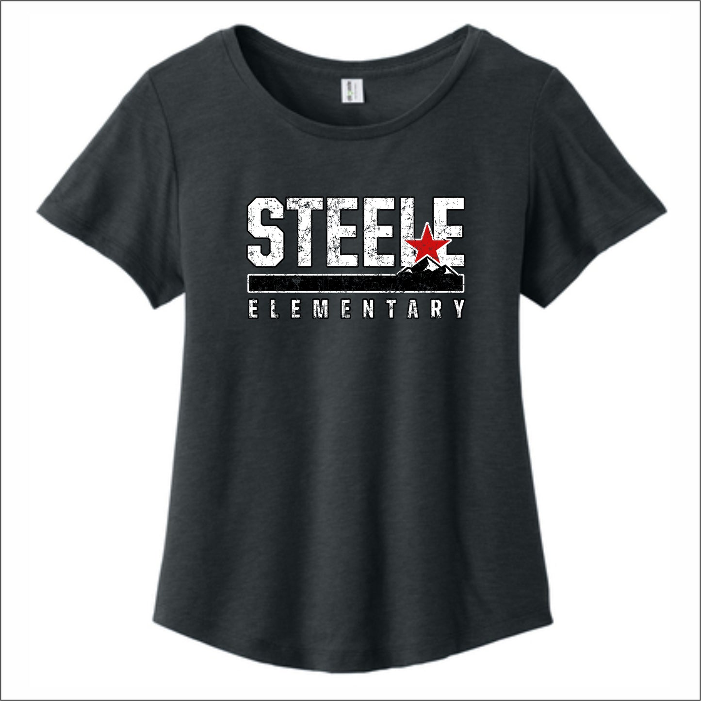Steele Elementary Allmade Sustainable Ladies Scoop Neck Tee
