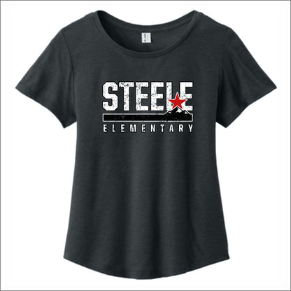 Steele Elementary Allmade Sustainable Ladies Scoop Neck Tee