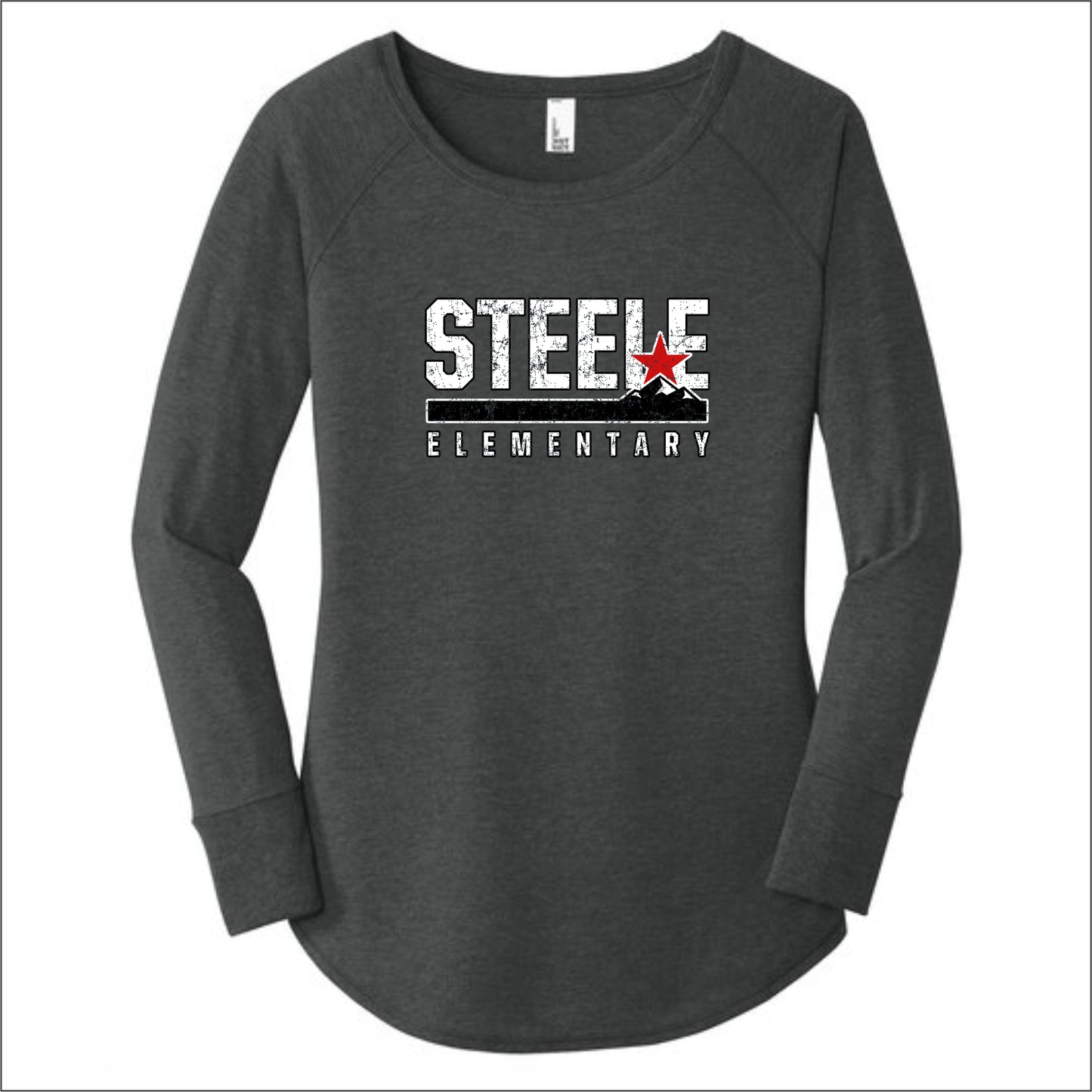 Steele Elementary Ladies Tri-Blend Long Sleeve Tunic Tee