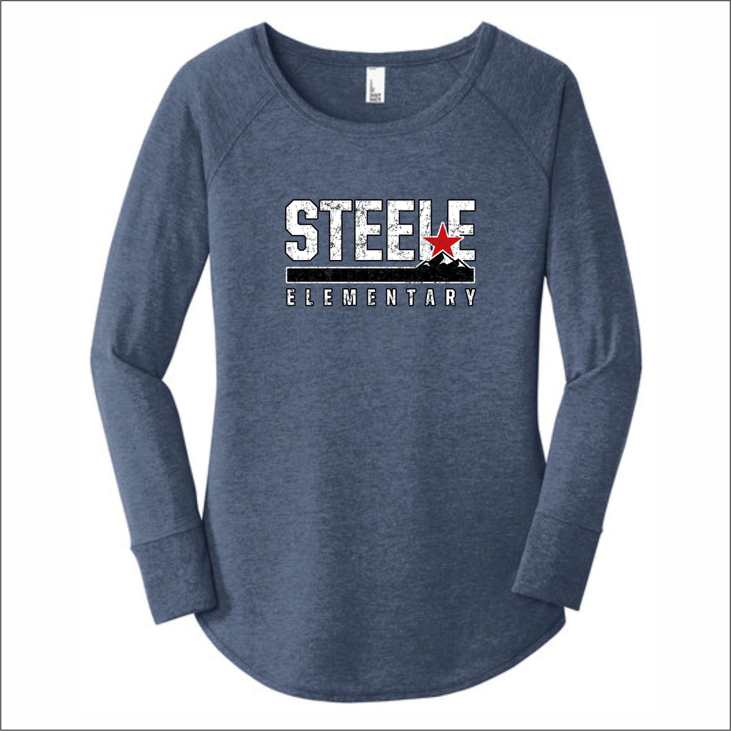 Steele Elementary Ladies Tri-Blend Long Sleeve Tunic Tee