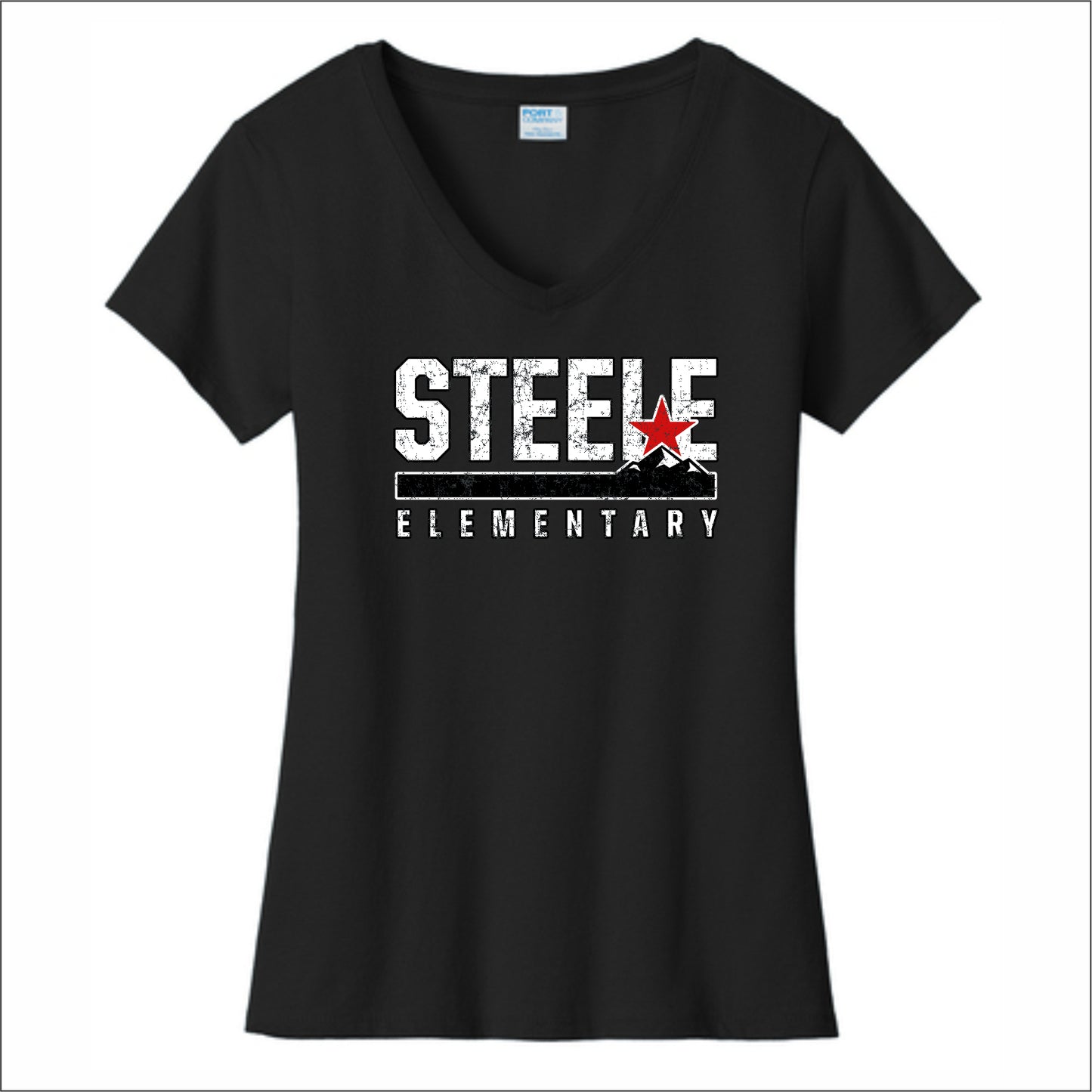 Steele Elementary Ladies Fan Favorite V-Neck Tee
