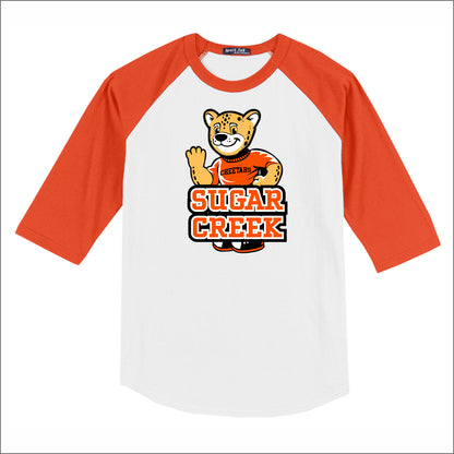 Sugar Creek Elementary 3/4 Sleeve Baseball T-shirt - Des. A