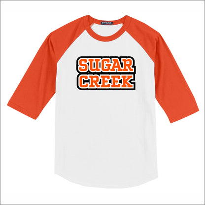 Sugar Creek Elementary 3/4 Sleeve Baseball T-shirt - Des. C