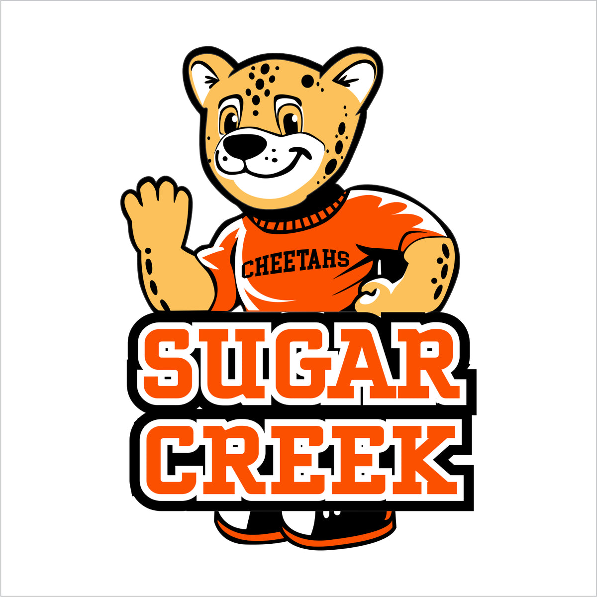 Sugar Creek Elementary 3/4 Sleeve Baseball T-shirt - Des. A