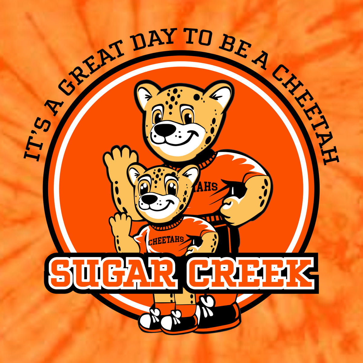 Sugar Creek Elementary Tie-Dye T-shirt - Des. B