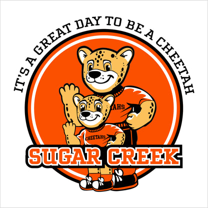Sugar Creek Elementary 3/4 Sleeve Baseball T-shirt - Des. B