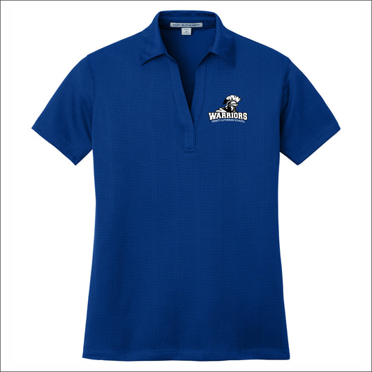 Trinity Lutheran Staff Ladies Performance Fine Jacquard Polo - Design A