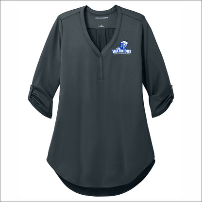 Trinity Lutheran Staff Ladies City Stretch 3/4 Sleeve Tunic - Design A