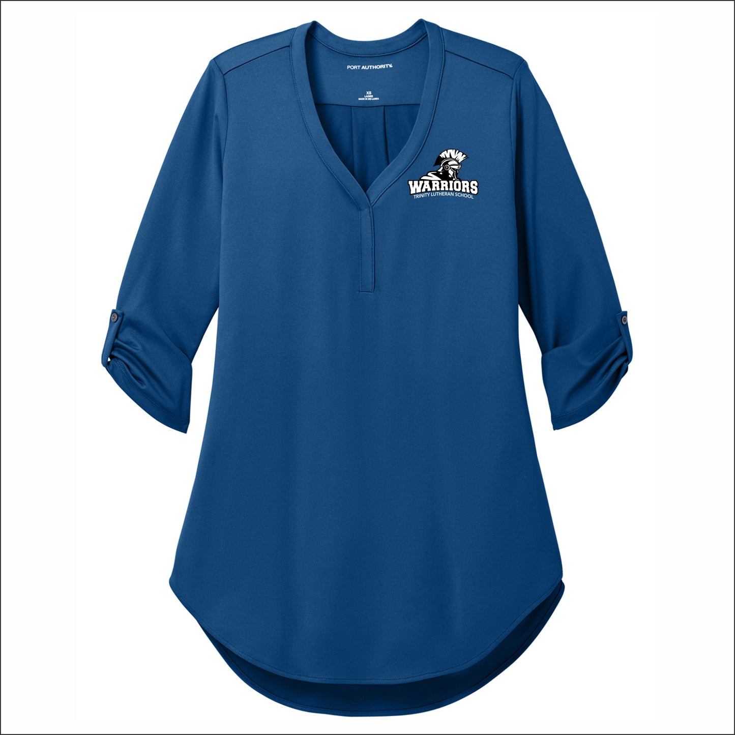 Trinity Lutheran Staff Ladies City Stretch 3/4 Sleeve Tunic - Design A