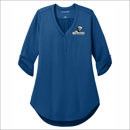 Trinity Lutheran Staff Ladies City Stretch 3/4 Sleeve Tunic - Design A