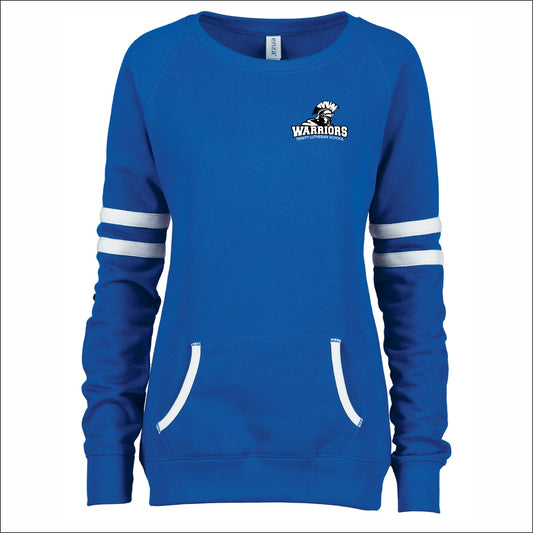 Trinity Lutheran Staff Ladies Varsity Crewneck Sweatshirt - Design A