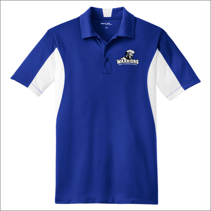 Trinity Lutheran Staff Performance Side Blocked Polo - Design A