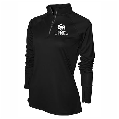 Trinity Lutheran Staff Ladies Performance 1/4 Zip - Design B
