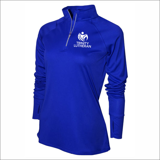 Trinity Lutheran Staff Ladies Performance 1/4 Zip - Design B