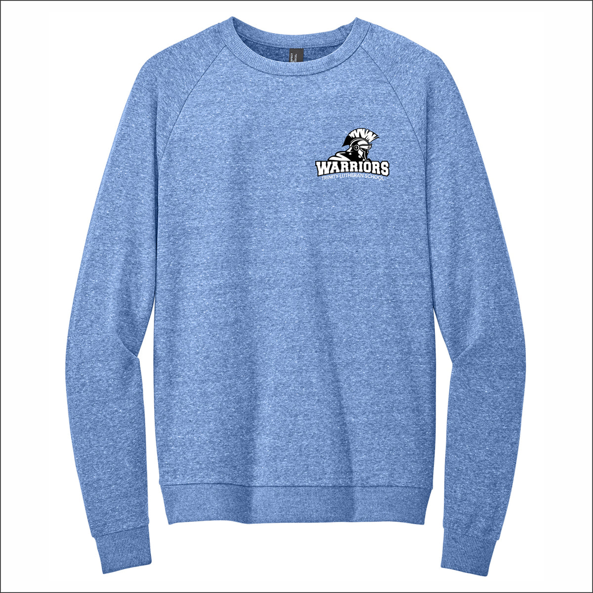 Trinity Lutheran Staff Perfect Tri-Blend Fleece Lightweight Crewneck - Design A