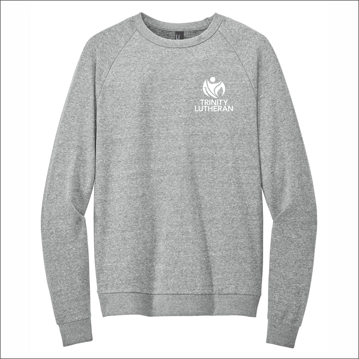Trinity Lutheran Staff Perfect Tri-Blend Fleece Lightweight Crewneck - Design B