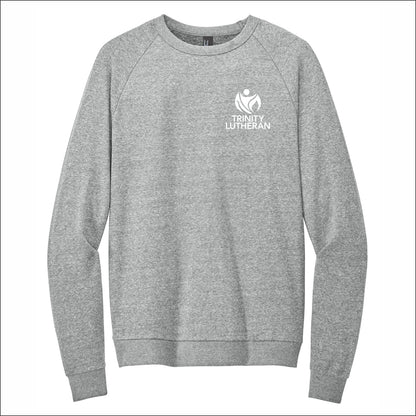 Trinity Lutheran Staff Perfect Tri-Blend Fleece Lightweight Crewneck - Design B