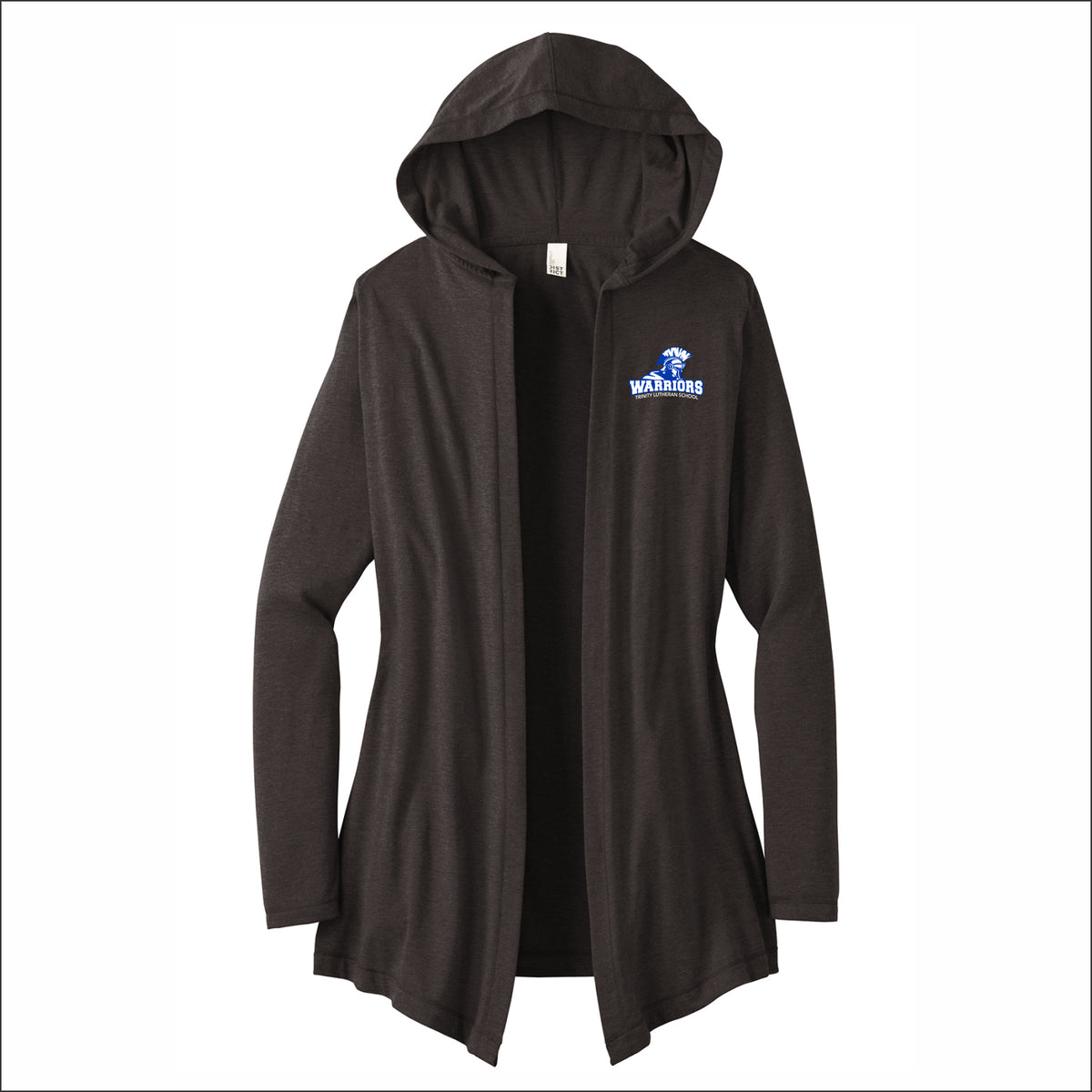Trinity Lutheran Staff Ladies Tri-Blend Hooded Cardigan