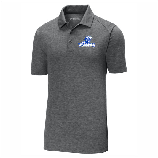 Trinity Lutheran Staff Tri-Blend Wicking Polo Shirt - Design A