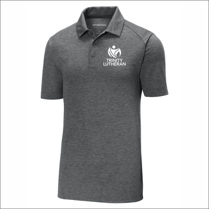 Trinity Lutheran Staff Tri-Blend Wicking Polo Shirt - Design B