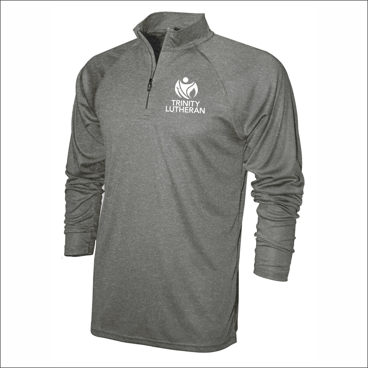 Trinity Lutheran Staff Performance Long Sleeve 1/4 Zip - Design B