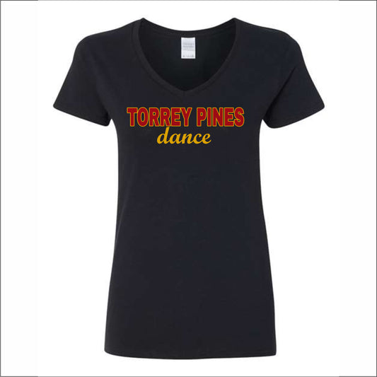 TPDT Ladies V-Neck T-shirt - Design B