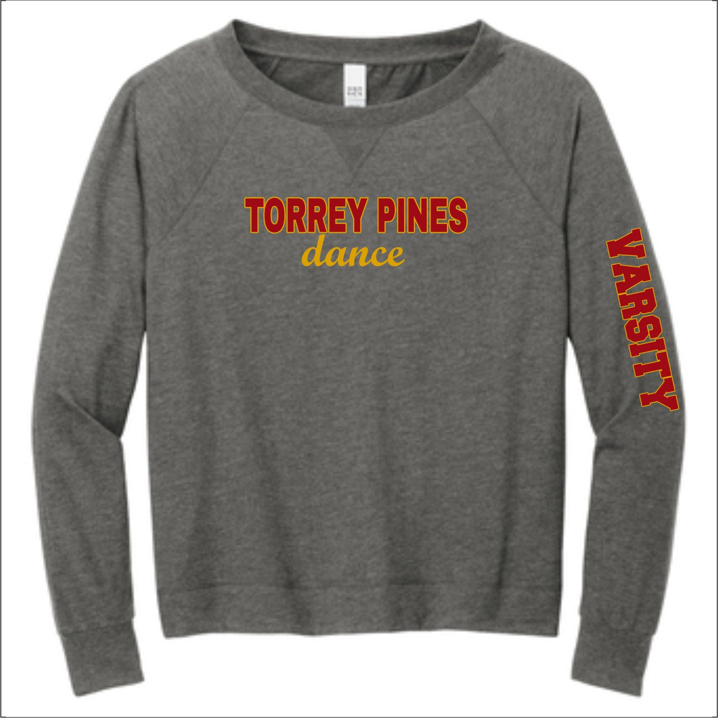TPDT Ladies Featherweight French Terry Crewneck - Design B