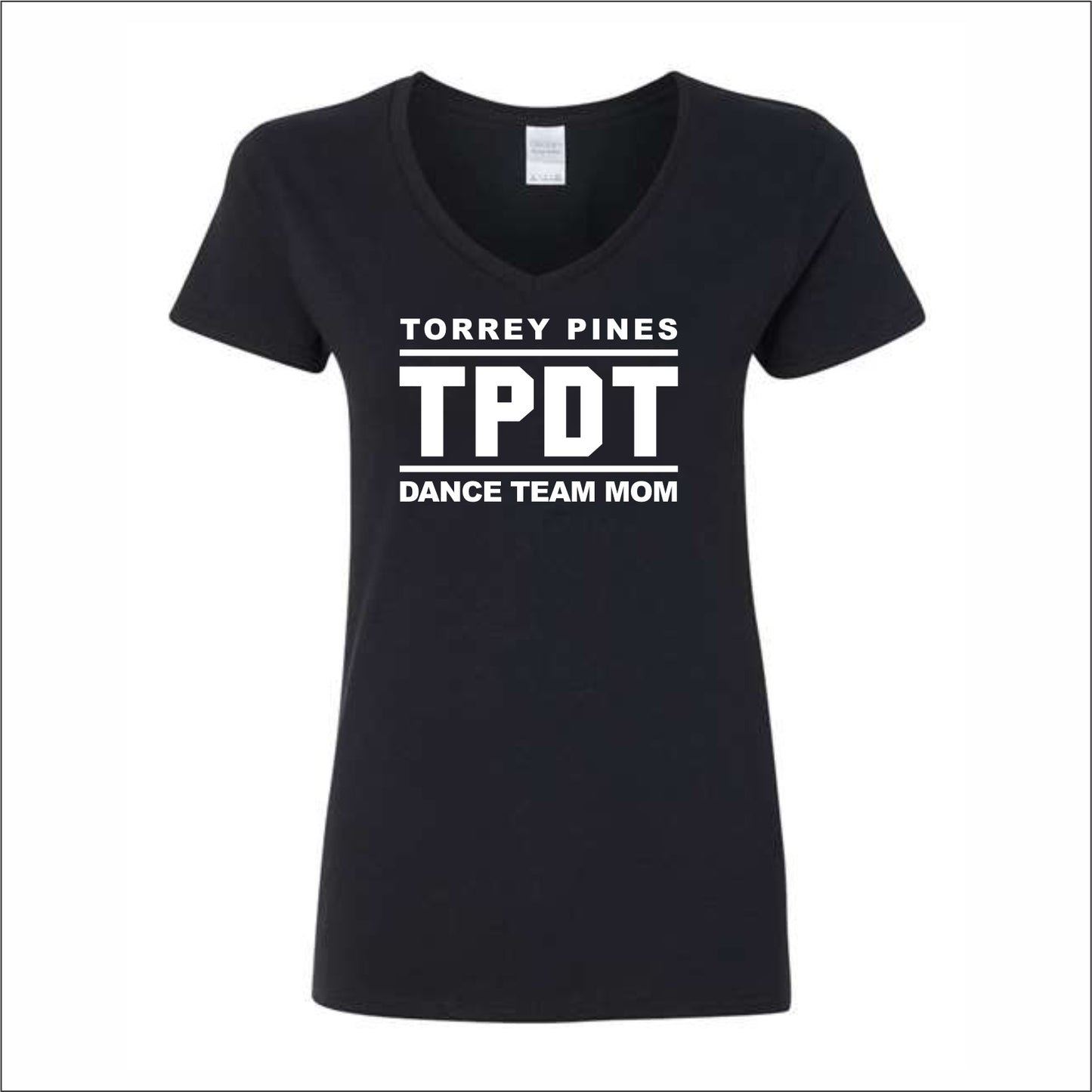 TPDT Ladies V-Neck T-shirt - MOM