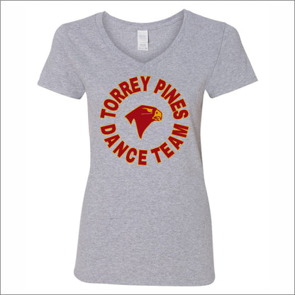 TPDT Ladies V-Neck T-shirt - Design A