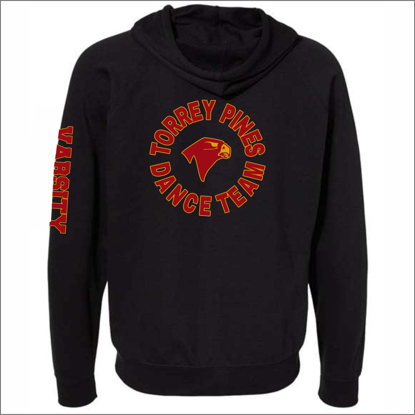 TPDT Ltwt Loopback Terry Full Zip Hoodie - Des. C