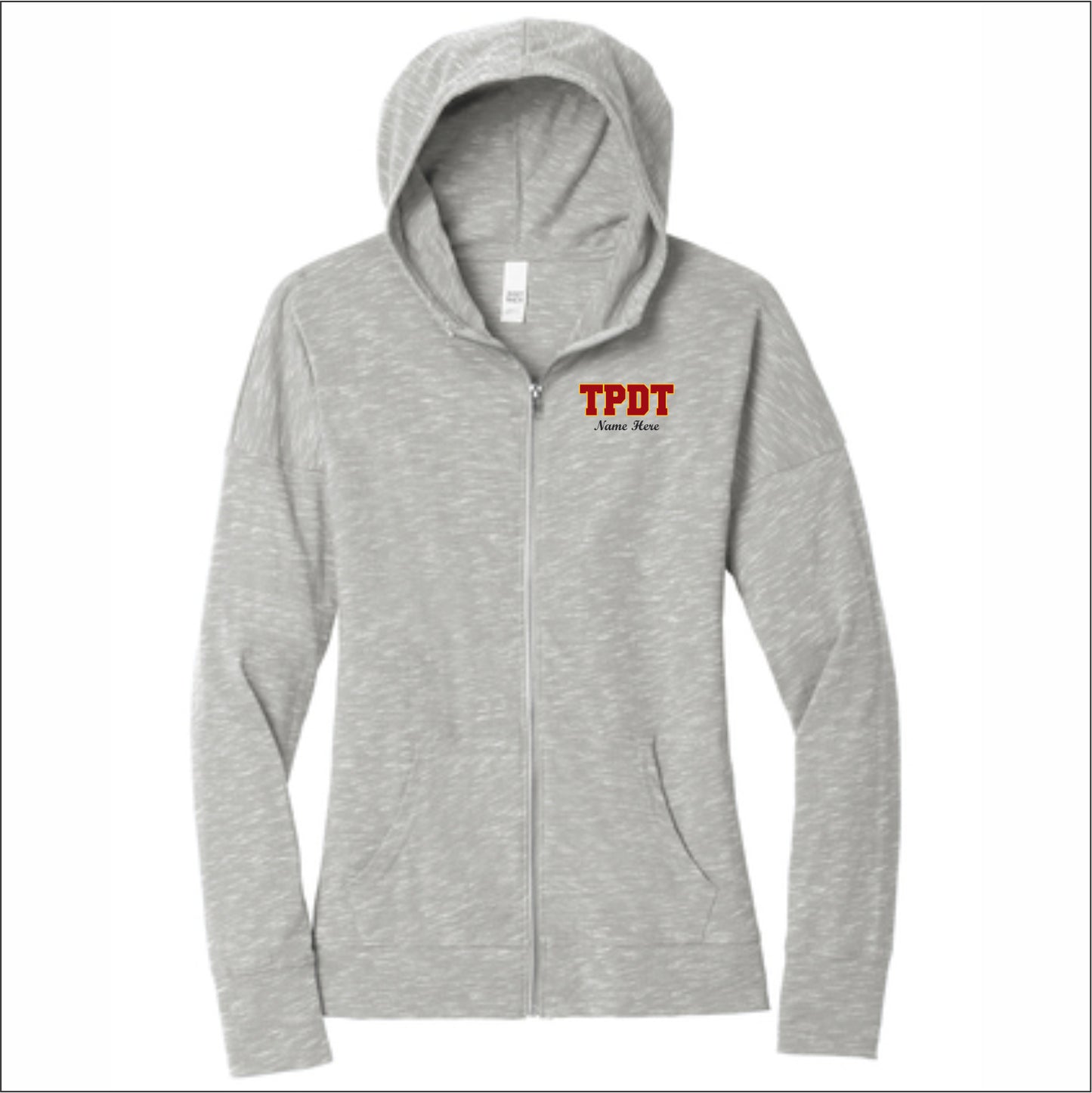 TPDT Ladies Medal Full Zip Hoodie - Design D