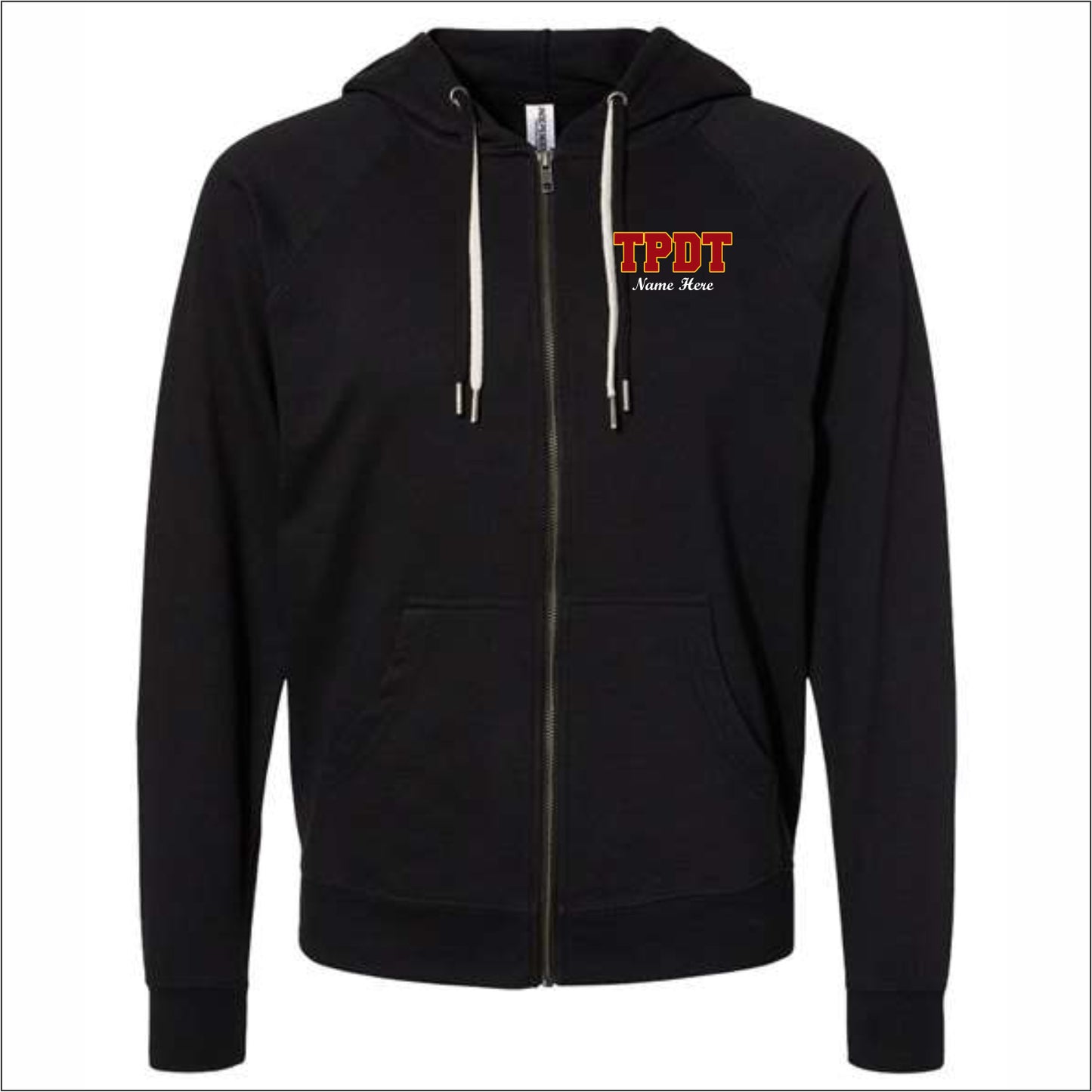 TPDT Ltwt Loopback Terry Full Zip Hoodie - Des. C