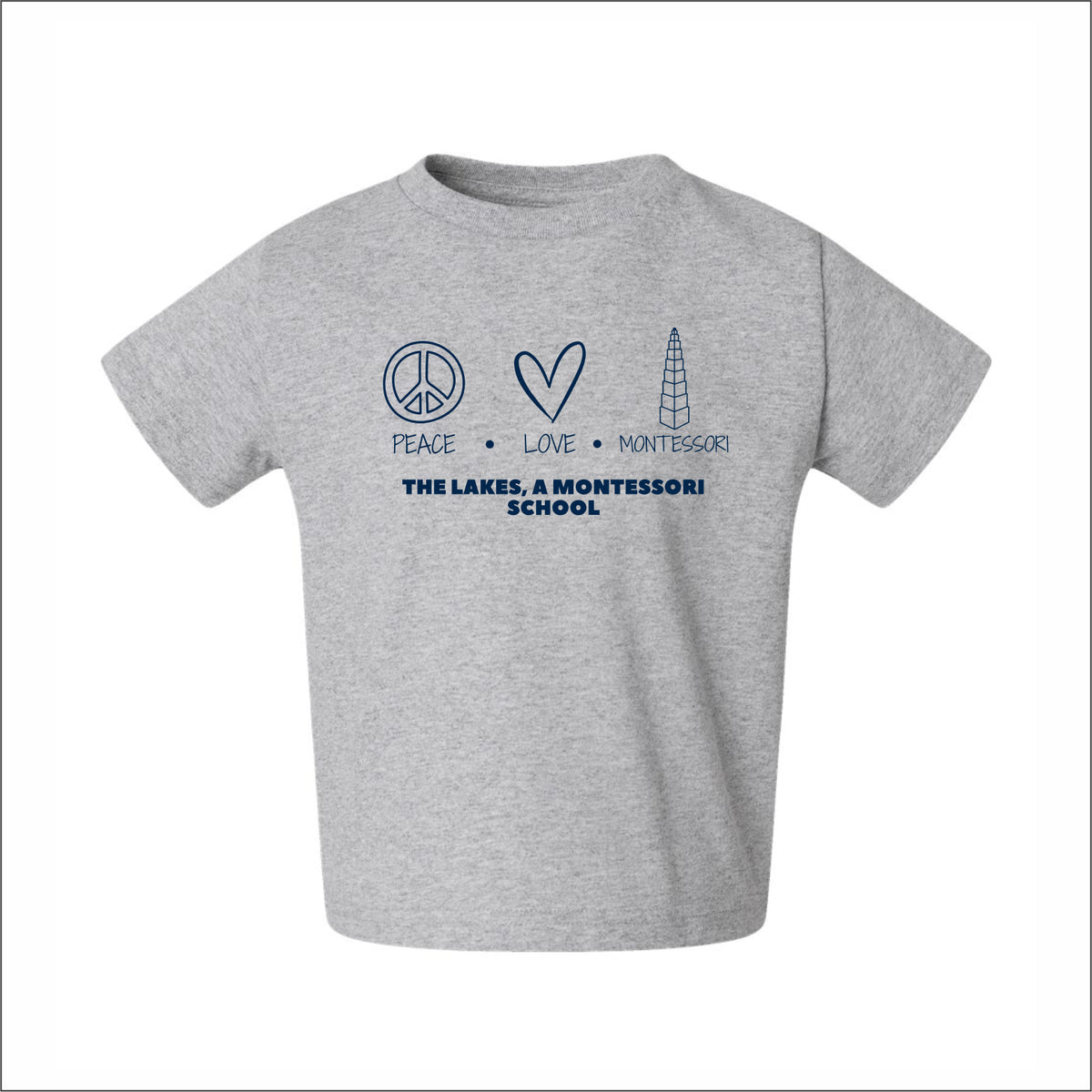 The Lakes Montessori Toddler Cotton Jersey T - Des. B