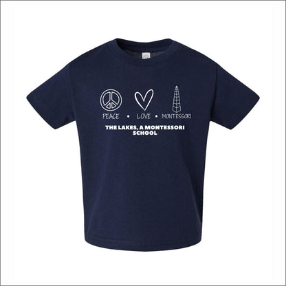 The Lakes Montessori Toddler Cotton Jersey T - Des. B