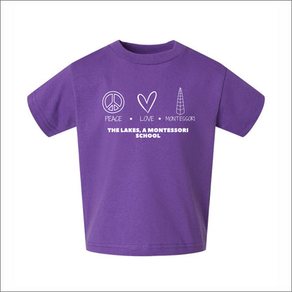 The Lakes Montessori Toddler Cotton Jersey T - Des. B