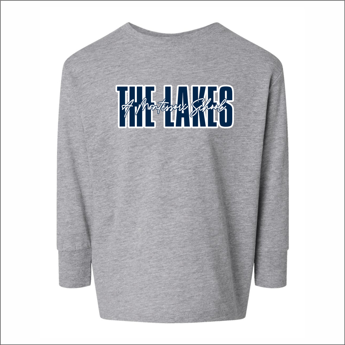 The Lakes Montessori Toddler Fine Jersey Long Sleeve Tee - Des. A