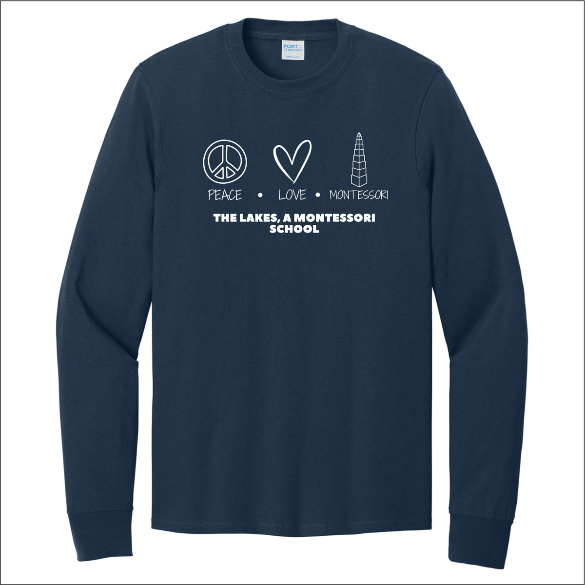 The Lakes Montessori Long Sleeve T-shirt - Des. B