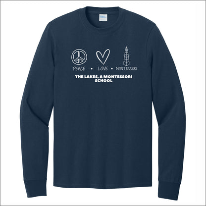 The Lakes Montessori Long Sleeve T-shirt - Des. B