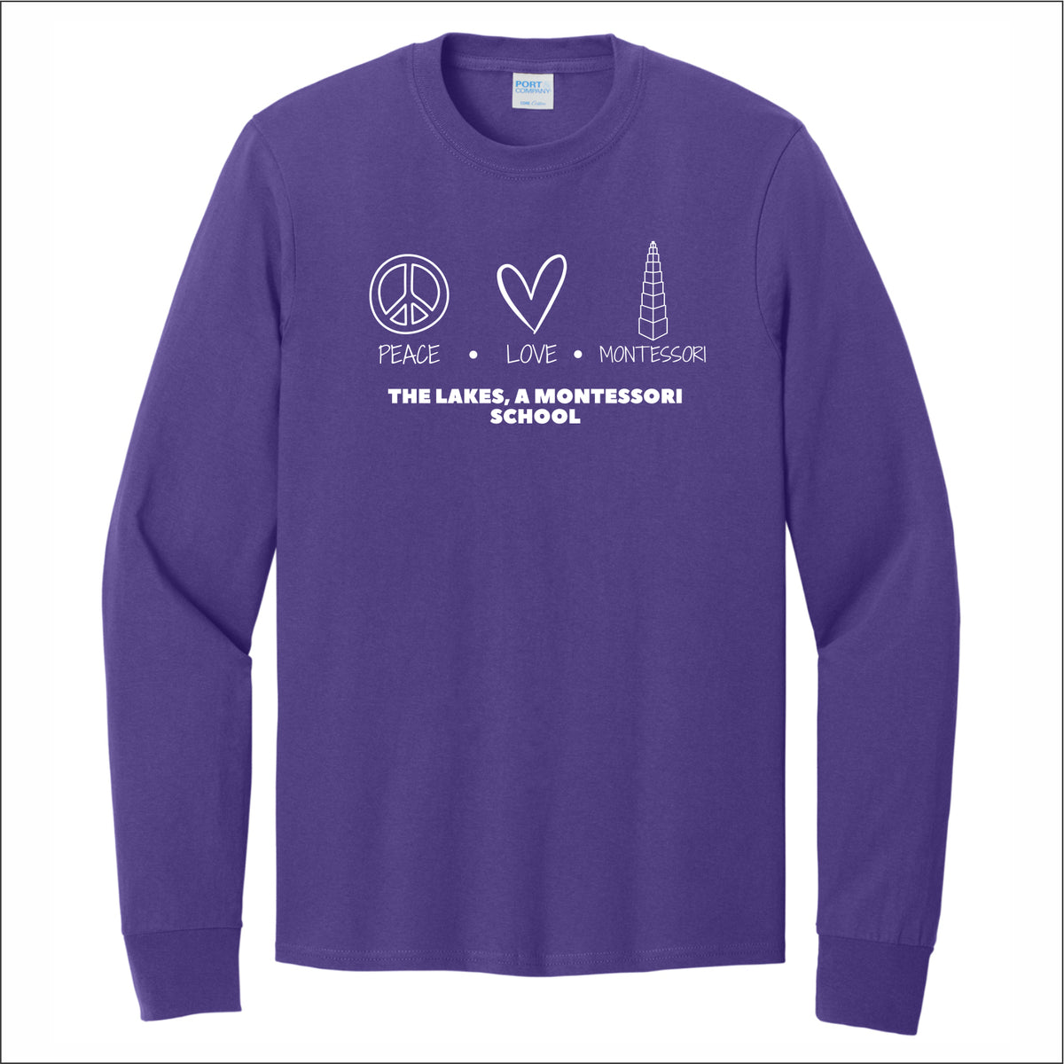 The Lakes Montessori Long Sleeve T-shirt - Des. B