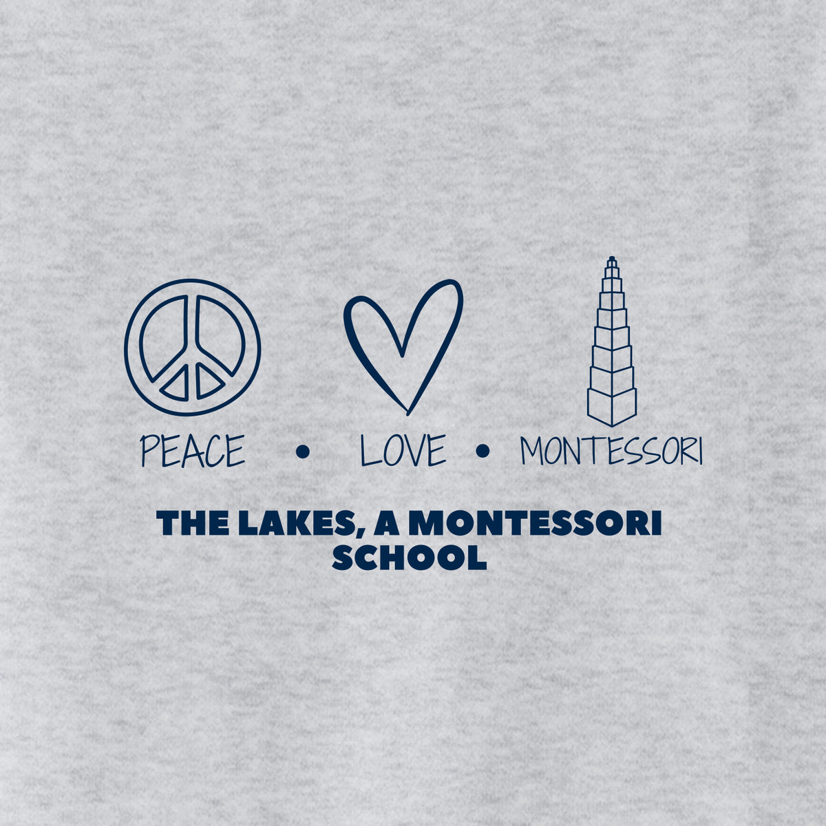 The Lakes Montessori Toddler Cotton Jersey T - Des. B