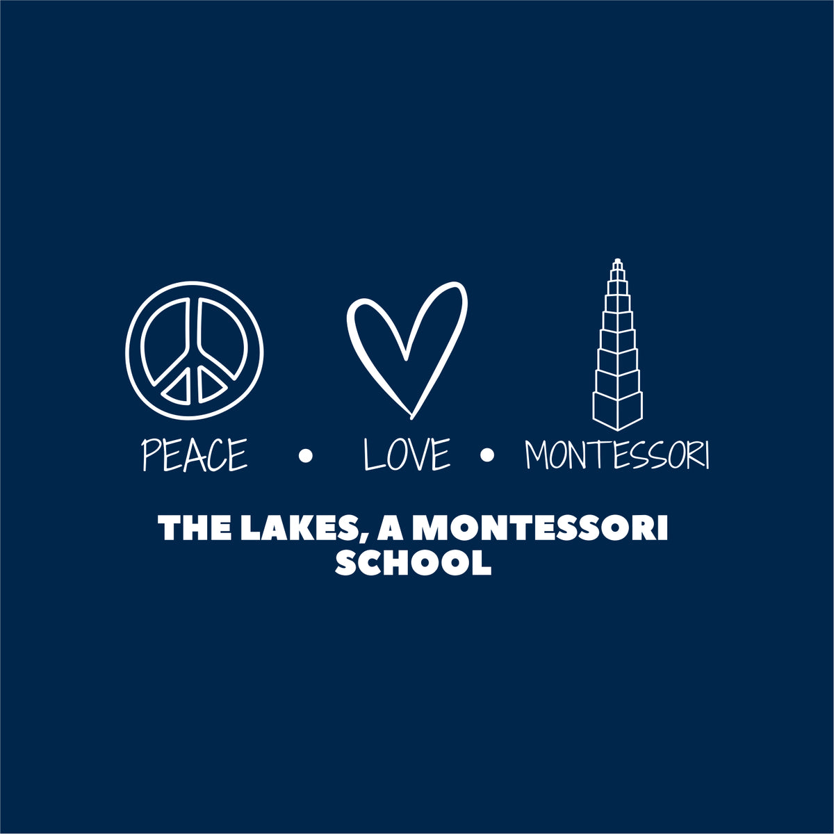The Lakes Montessori Toddler Cotton Jersey T - Des. B