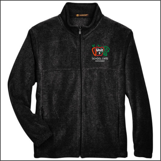 Unit 5 Food Service MANAGER Fleece Full-Zip Jacket - FREE OPT