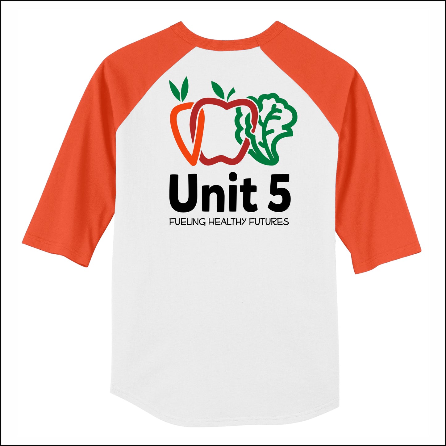 Unit 5 Food Service 3/4 Sleeve Baseball T-shirt