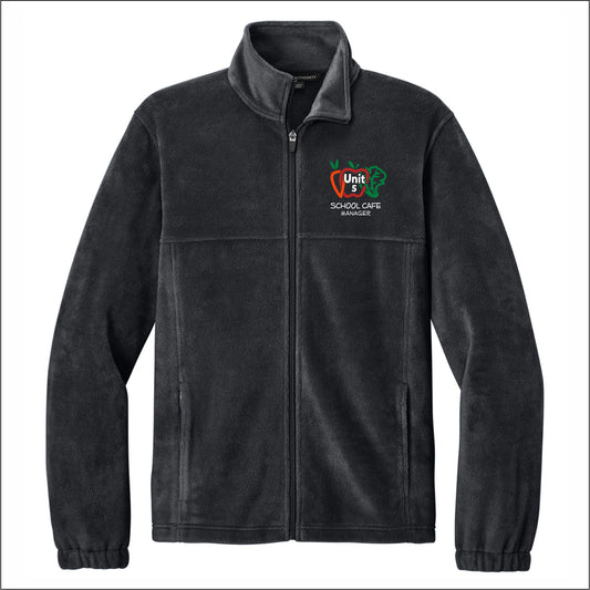 Unit 5 Food Service MANAGER Plush Fleece Full-Zip Jacket - FREE OPT